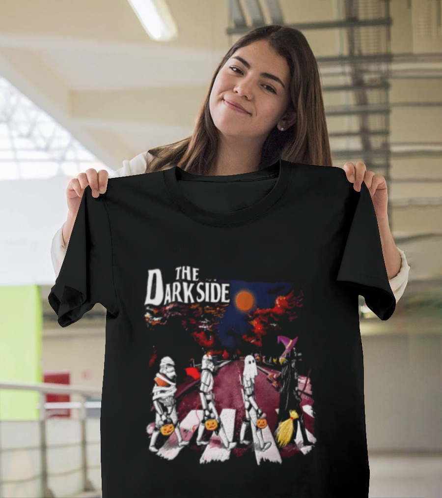 The Dark Side Star Wars Stormtroopers Darth Vader Halloween Pumpkin Parade T-Shirt