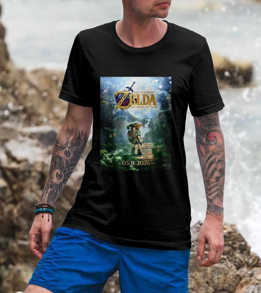 The Legend Of Zelda Ocarina Of Time 05/11/2026 Nitendo Switch 2 Release T-Shirt