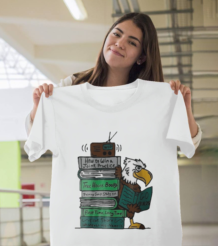 How To Win A Joint Practice Eliot Short Cartoon Eagle Go Birds Tree House Books T-Shirt