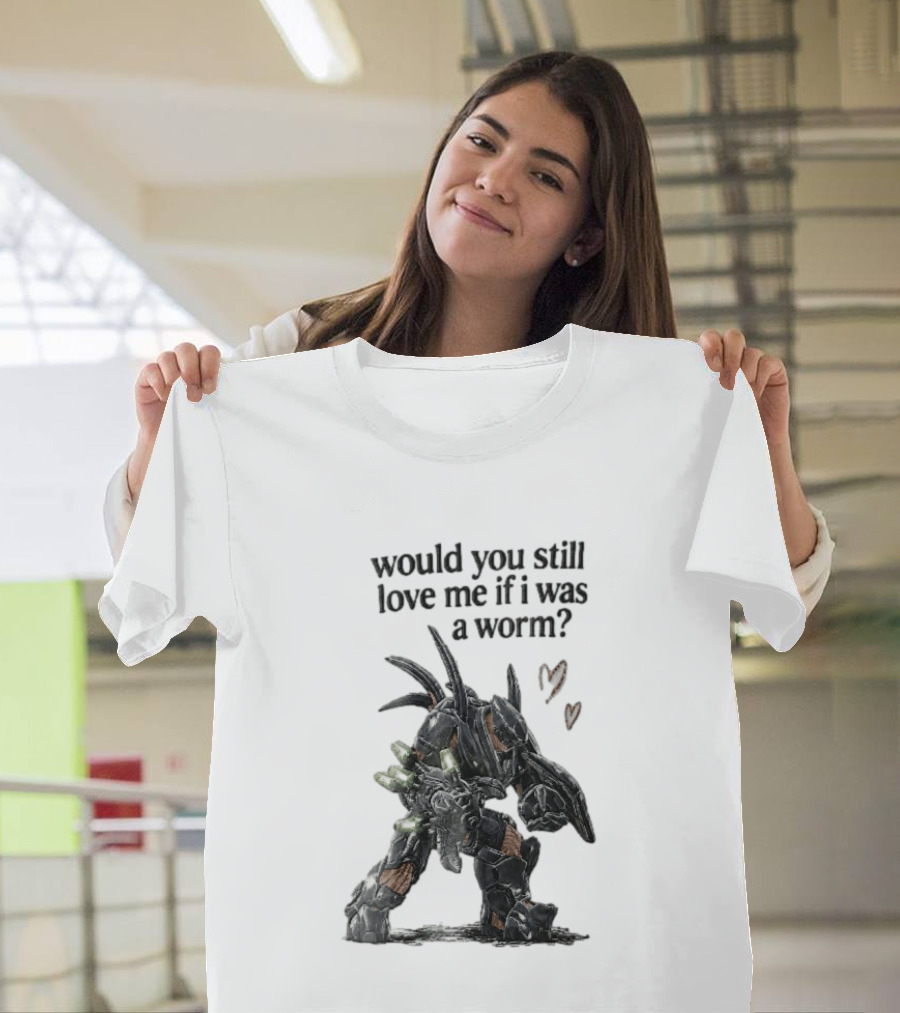 Halo Would You Still Love Me If I Was A Worm Hunter Heavy Armor Hearts T-Shirt