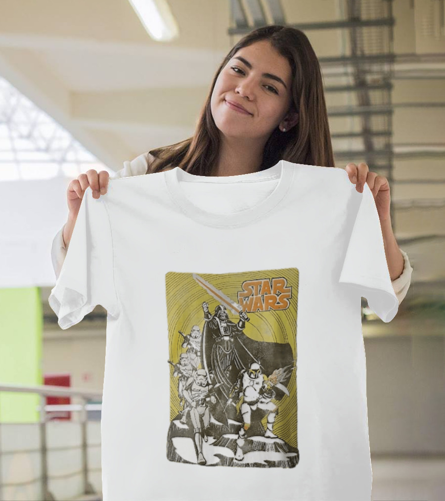 Star Wars Darth Vader Boba Fett Stormtroopers Comic Cover T-Shirt