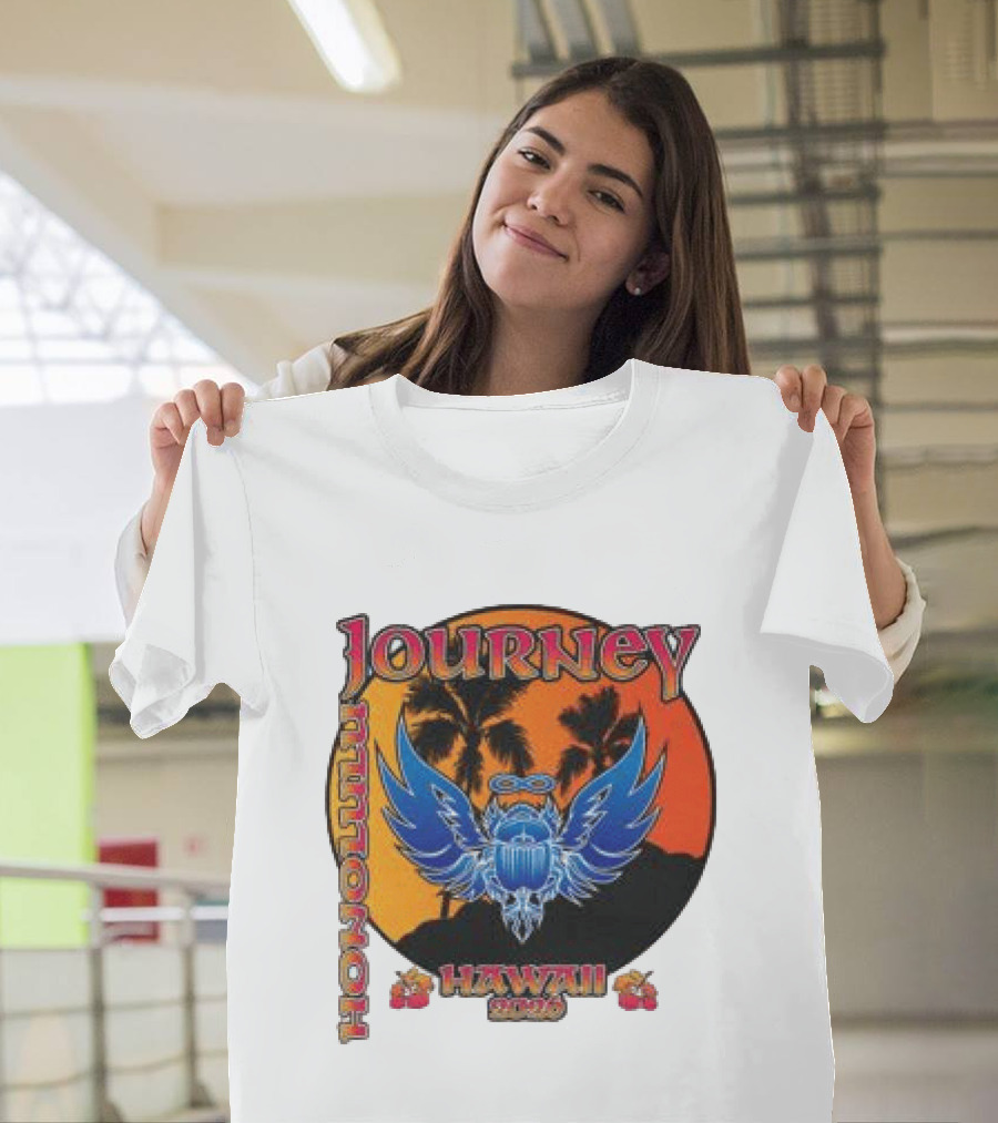 Journey Hawaii 2020 Event Vintage Style Palm Tree And Scarab T-Shirt