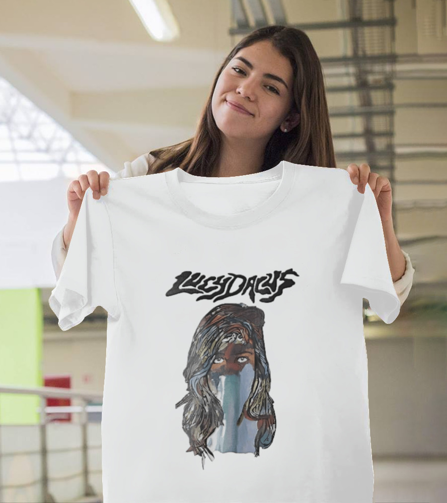 Lucy Dacus Watercolor Woman Face T-Shirt