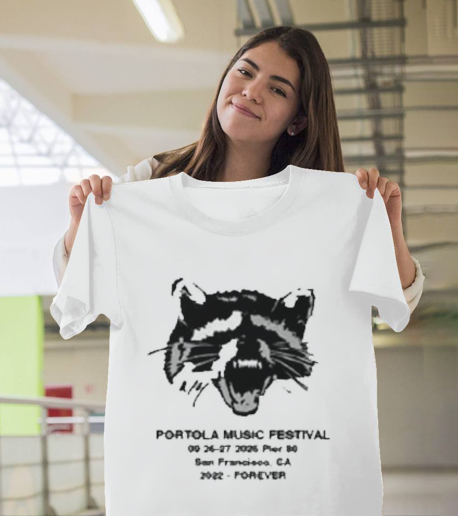 Portola Music Festival Forever Feral 2026 Lineup Cat T-Shirt