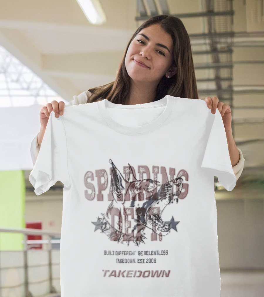 Takedown Sparring Dept Snarling Dog Be Relentless Est 2006 Built Different T-Shirt