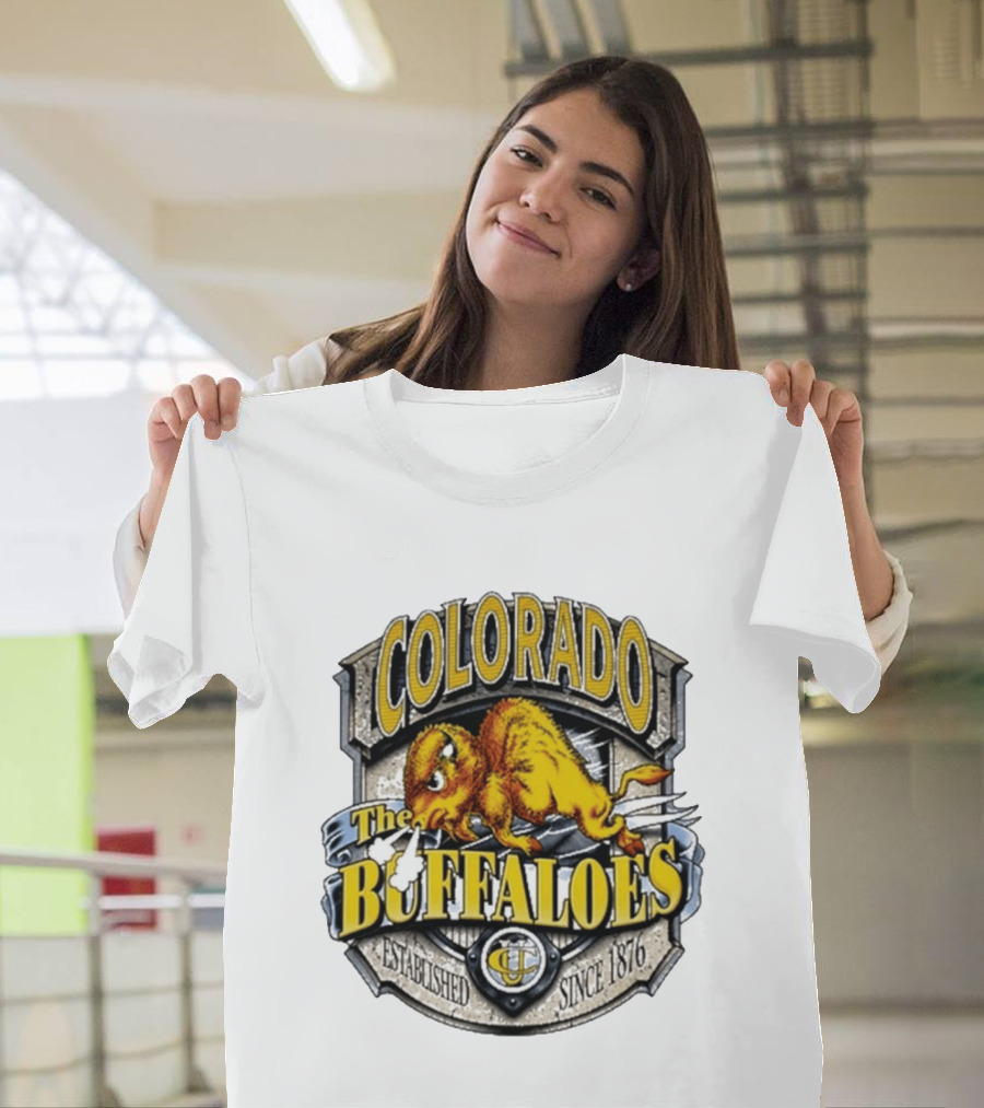 Colorado Buffaloes CU The Buffaloes Established Since 1876 T-Shirt