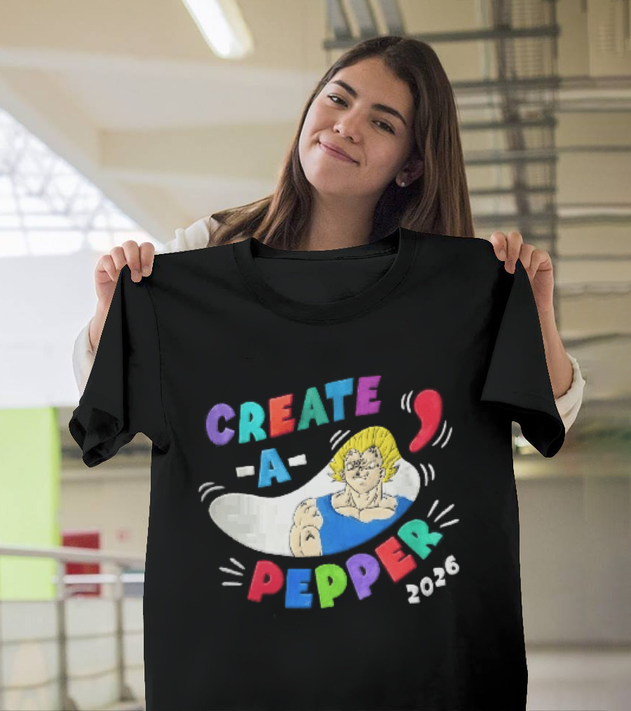Create A Pepper 2026 Cartoon Anime Majin Vegeta T-Shirt