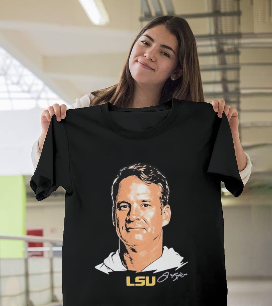 Lane Kiffin LSU Tigers Signature Big Head T-Shirt