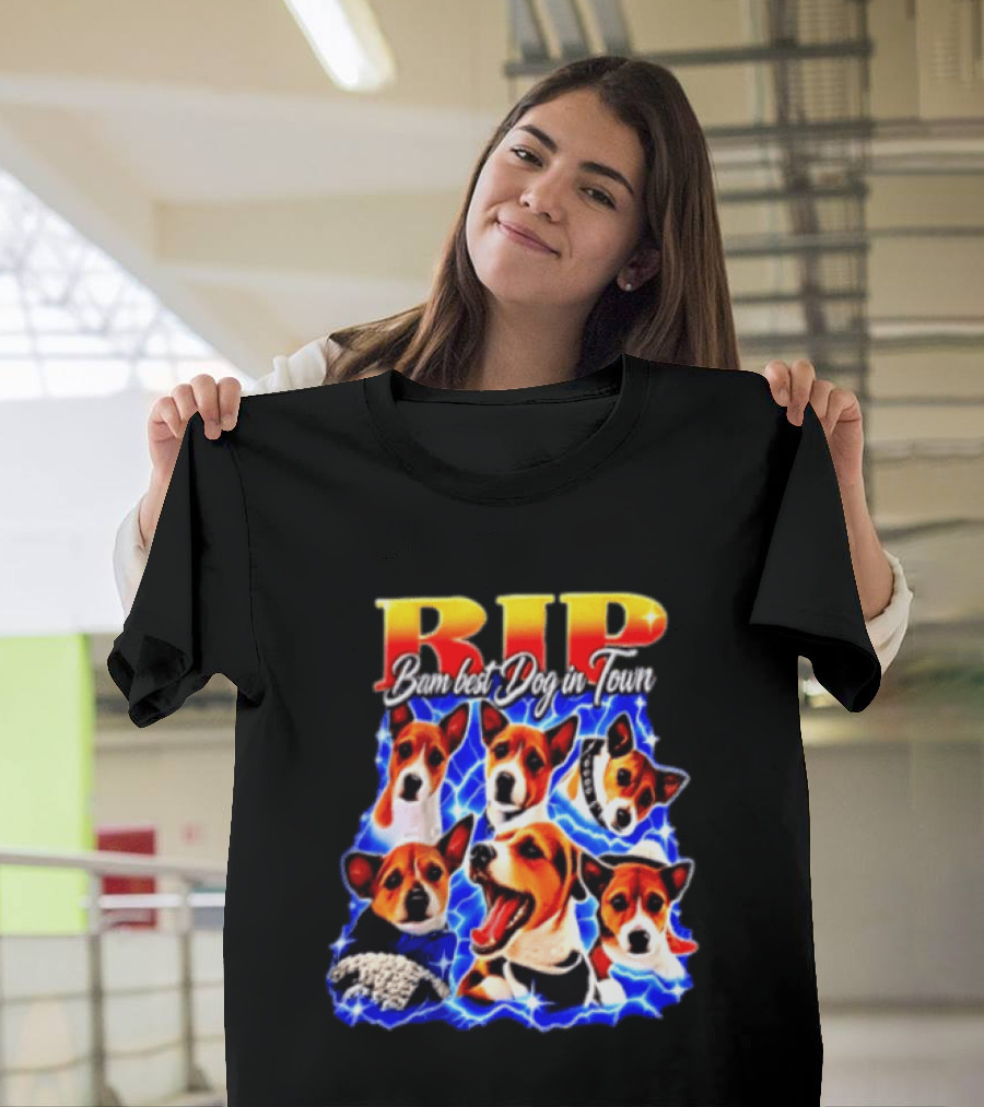 RIP Bam Best Dog In Town Jack Russells Lightning T-Shirt