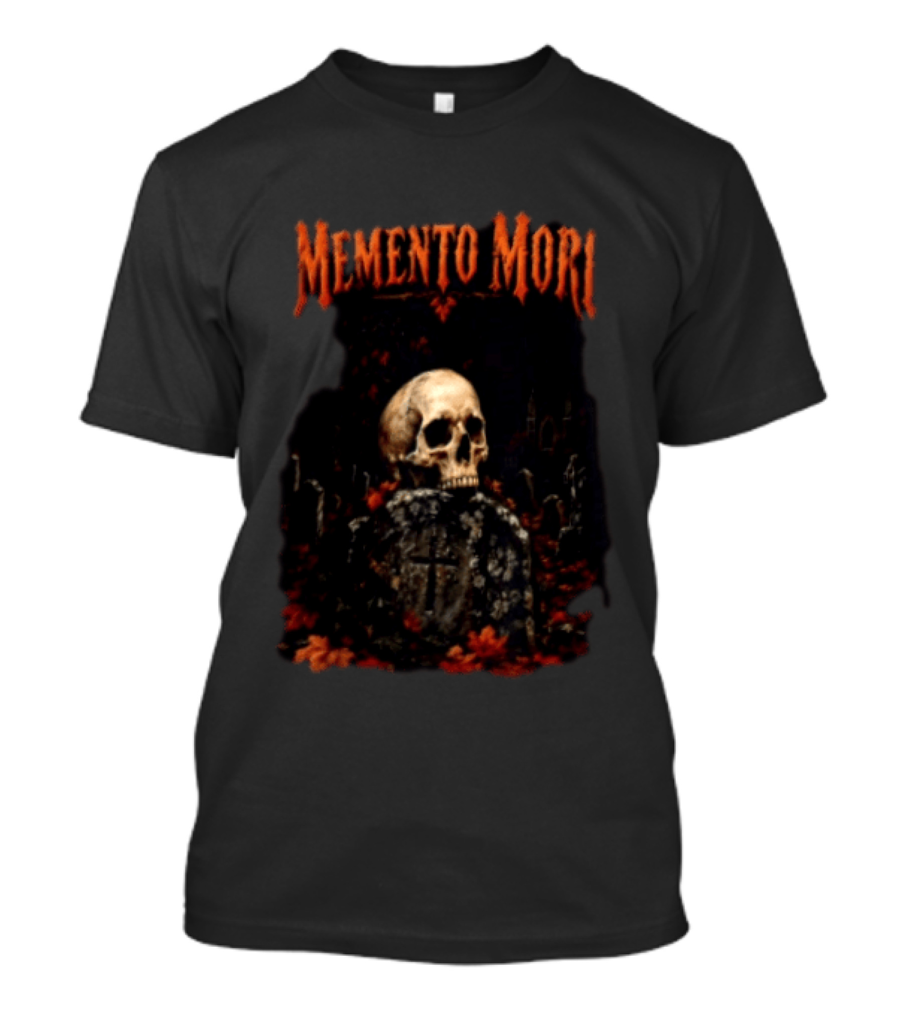 Memento Mori Skull Graveyard Gothic T-Shirt