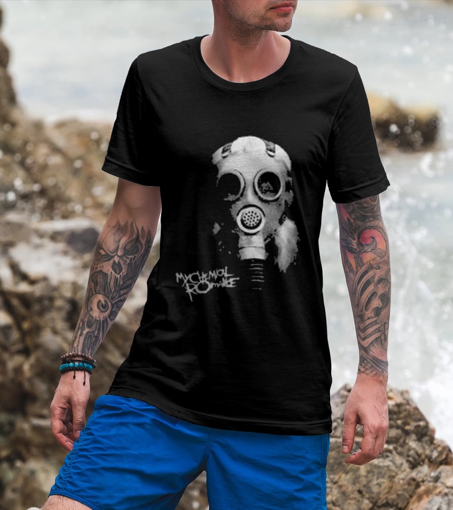 My Chemical Romance Gas Mask Mother War We're Damned Afterall T-Shirt