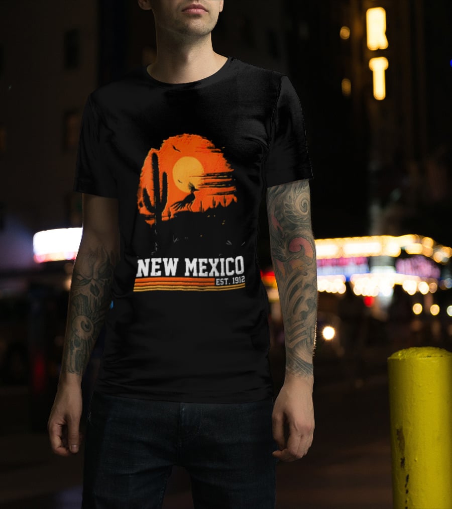 New Mexico Cactus Desert Vibes Est. 1912 Sun T-Shirt
