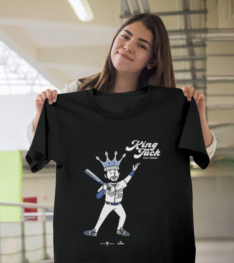 King Tuck Kyle Tucker Baseball 23 Crown Blue T-Shirt
