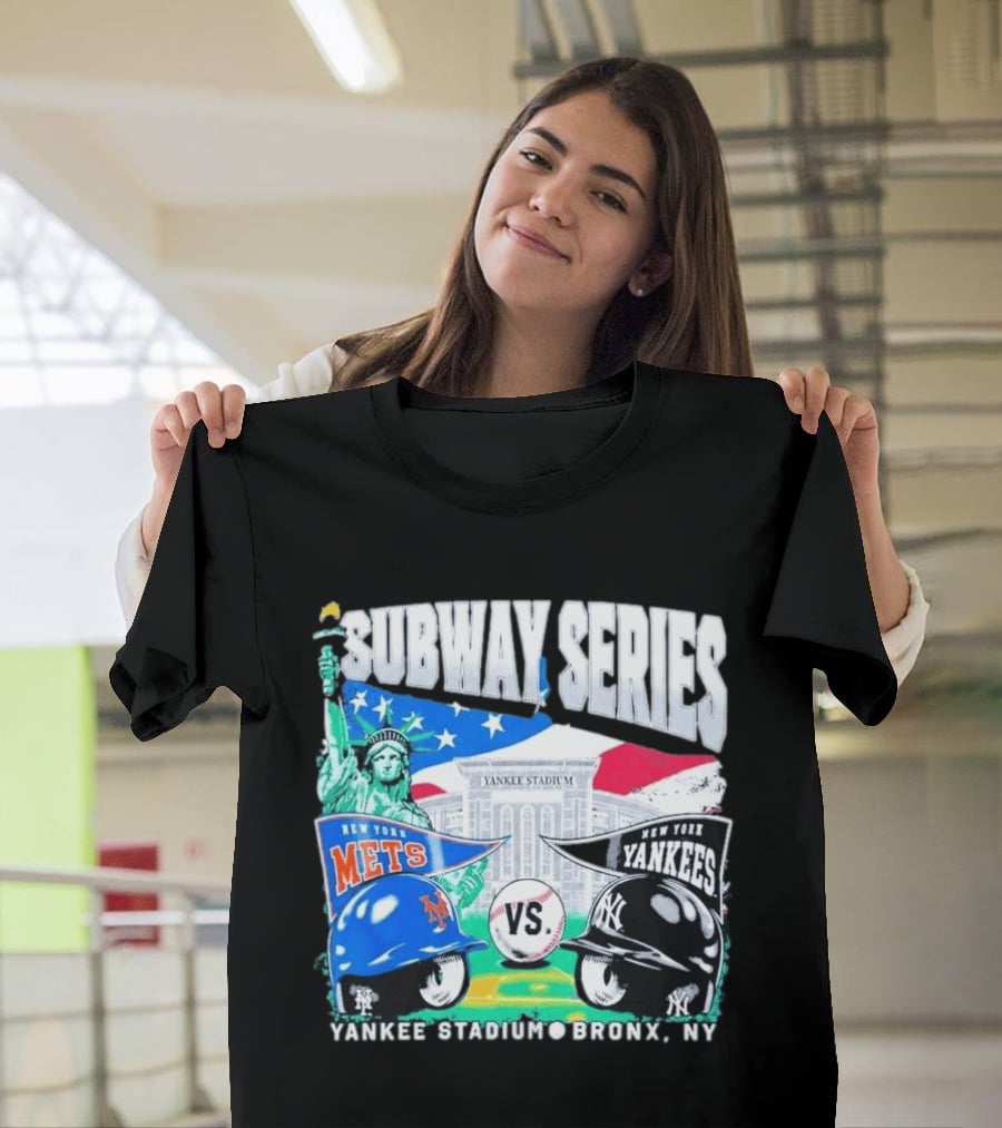 Yankee Stadium Bronx NY New York Mets Yankees Subway Series 2026 T-Shirt