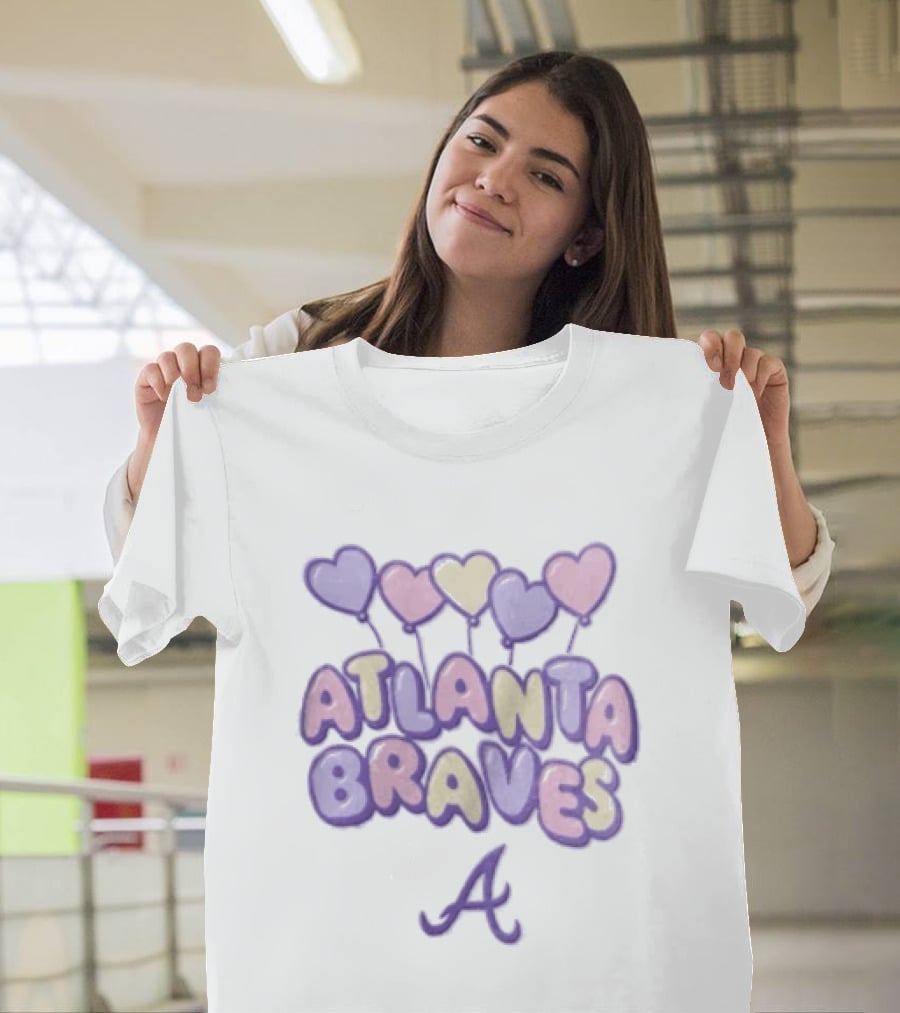 Atlanta Braves Hearts Blooper Fan T-Shirt