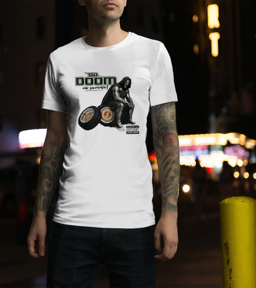 Dr Doom The Documentary Marvel Hip Hop Parental Advisory T-Shirt