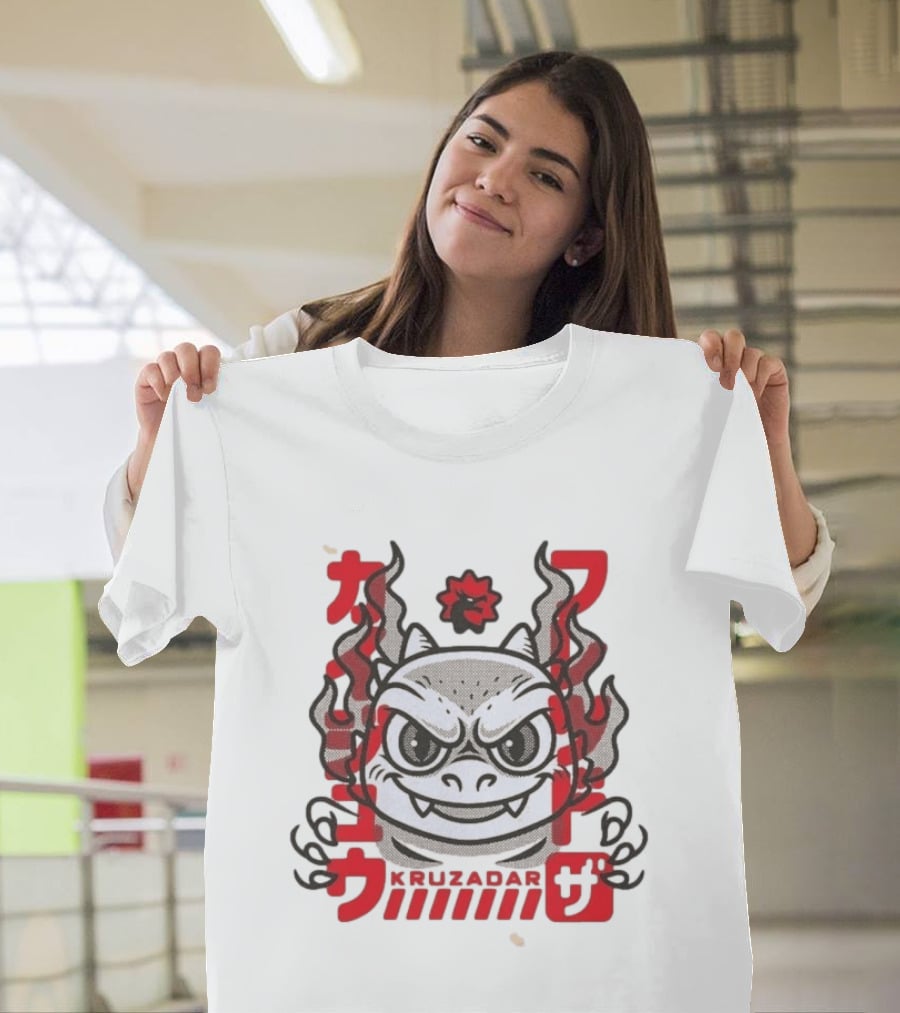 Kruzadar Kaiju Fred Red Anime Monster Japanese T-Shirt
