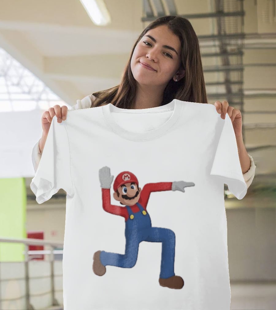 Super Mario Plumber Bent Arms And Legs Pose T-Shirt