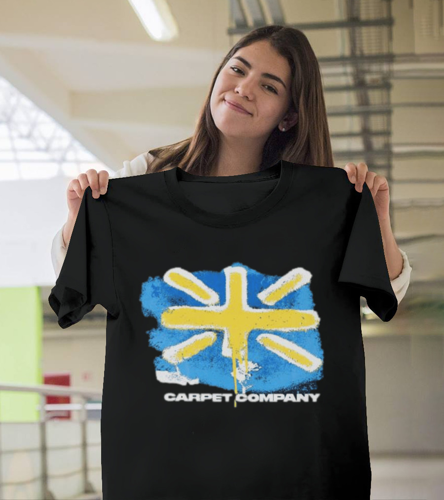Carpet Company Union Jack Blue Yellow Cross T-Shirt