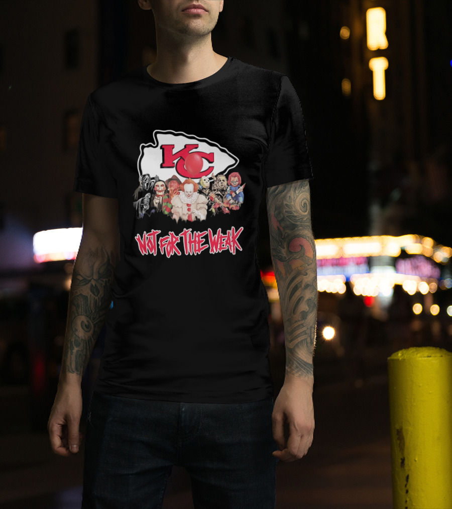 Kansas City Chiefs Horror Characters Halloween Squad Not For The Weak T-Shirt