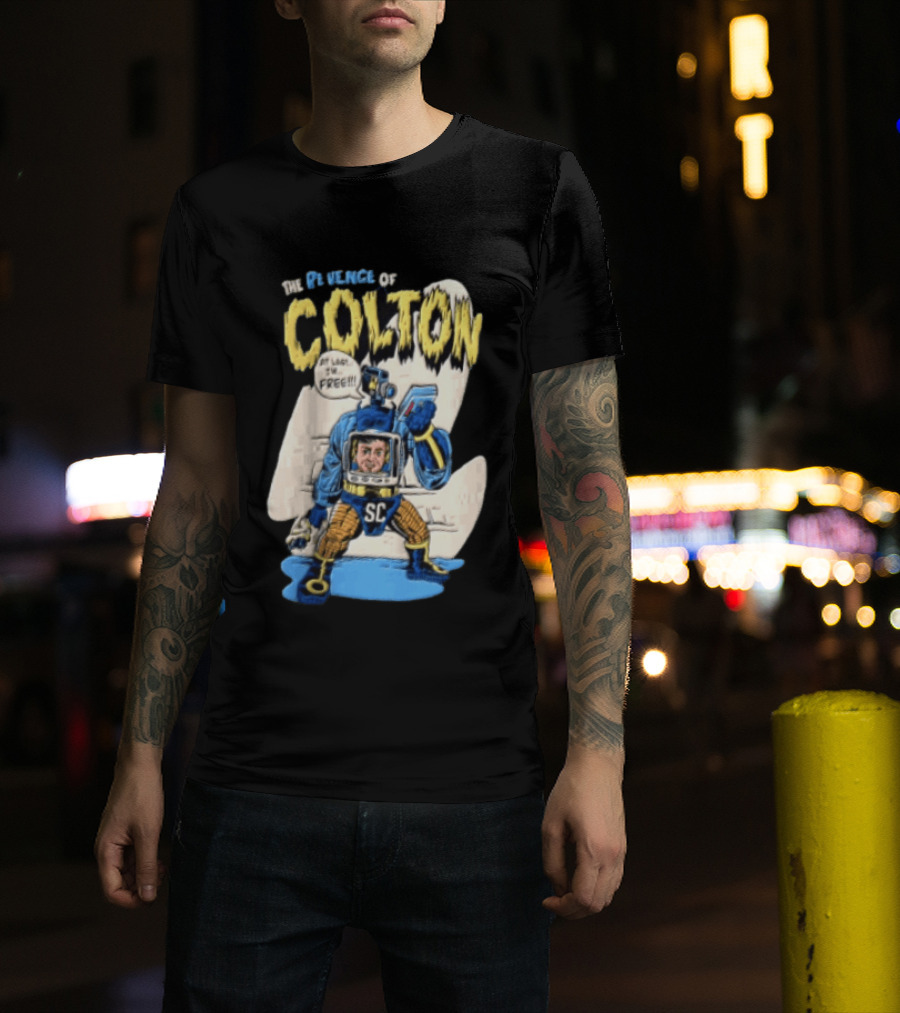 The Revenge Of Colton At Last I Am Free SC Robot Camera Head Video T-Shirt