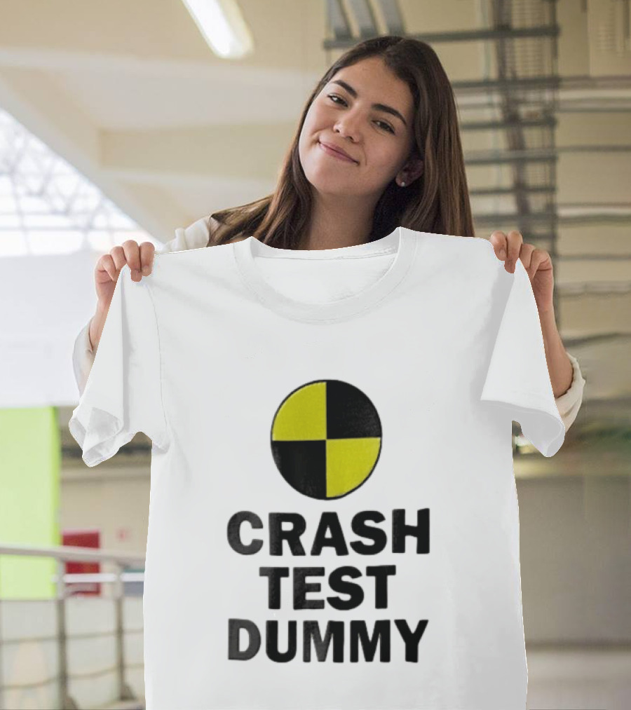 Crash Test Dummy Yellow Black Checkerboard Marker T-Shirt