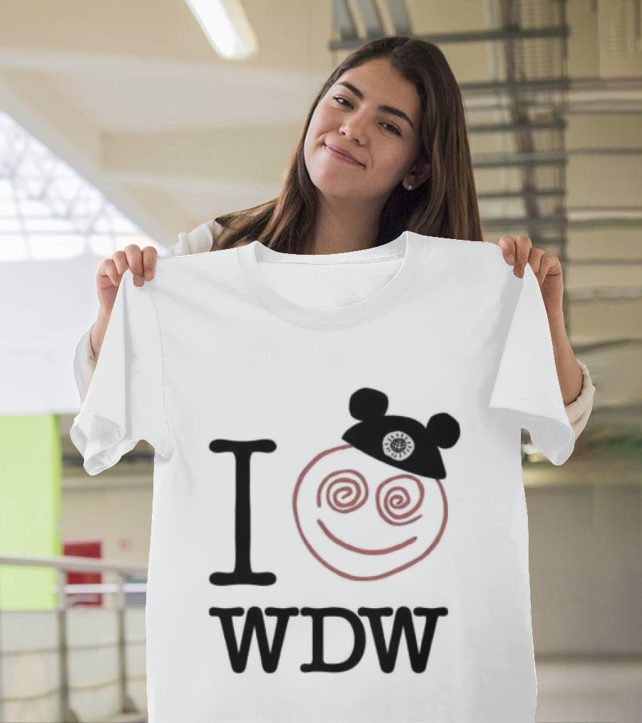 I Love WDW Smiley Face With Mouse Ears Lostbrostradingco T-Shirt