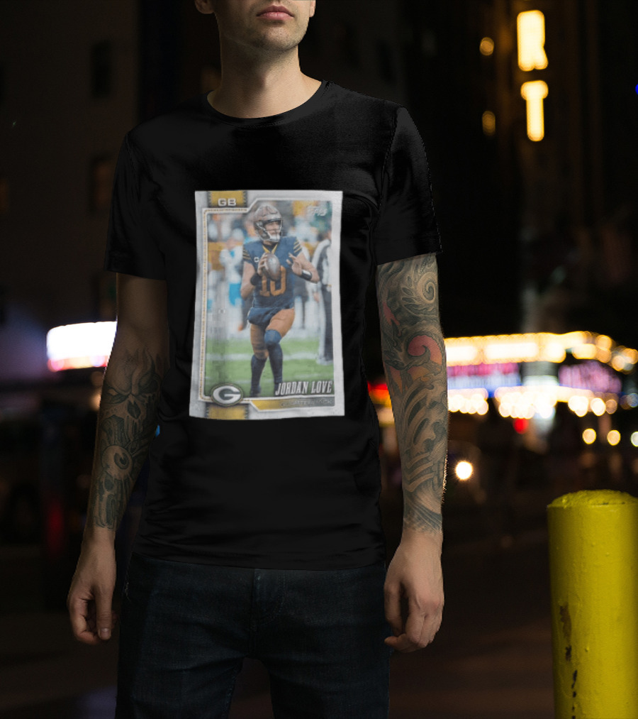 2026 Topps Jordan Love Packers GB Football Card T-Shirt