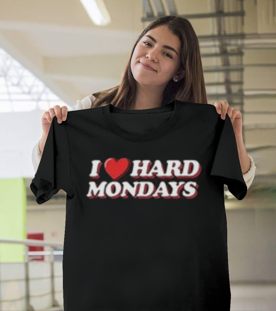 D&P Hard Launch Store I Heart Hard Mondays Hat T-Shirt