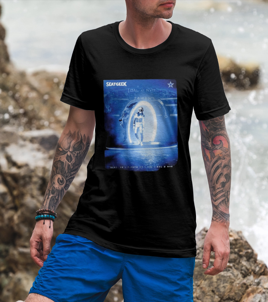 Seatgeek Dallas Vs New York Giants MetLife Stadium September 13 2026 24 Hrs Countdown T-Shirt
