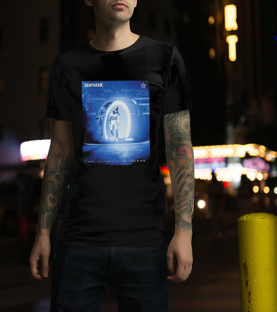 Seatgeek Dallas Vs New York Giants MetLife Stadium September 13 2026 24 Hrs Countdown T-Shirt