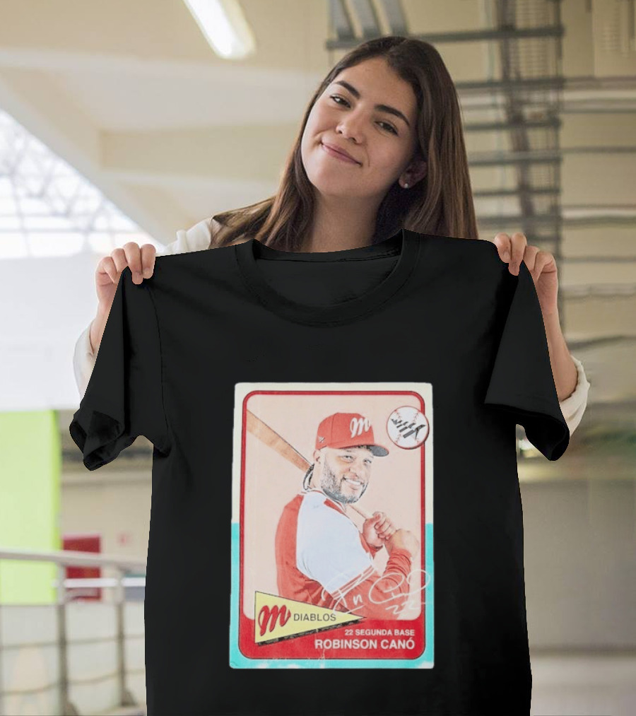 Robinson Canó Diablos Rojos Del México Paper Planes Baseball Segunda Base T-Shirt
