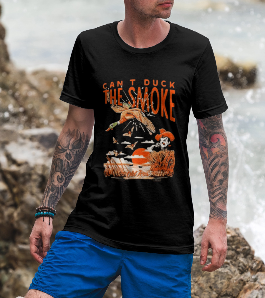 Oklahoma State Cowboys Can't Duck The Smoke Vintage Old Row T-Shirt