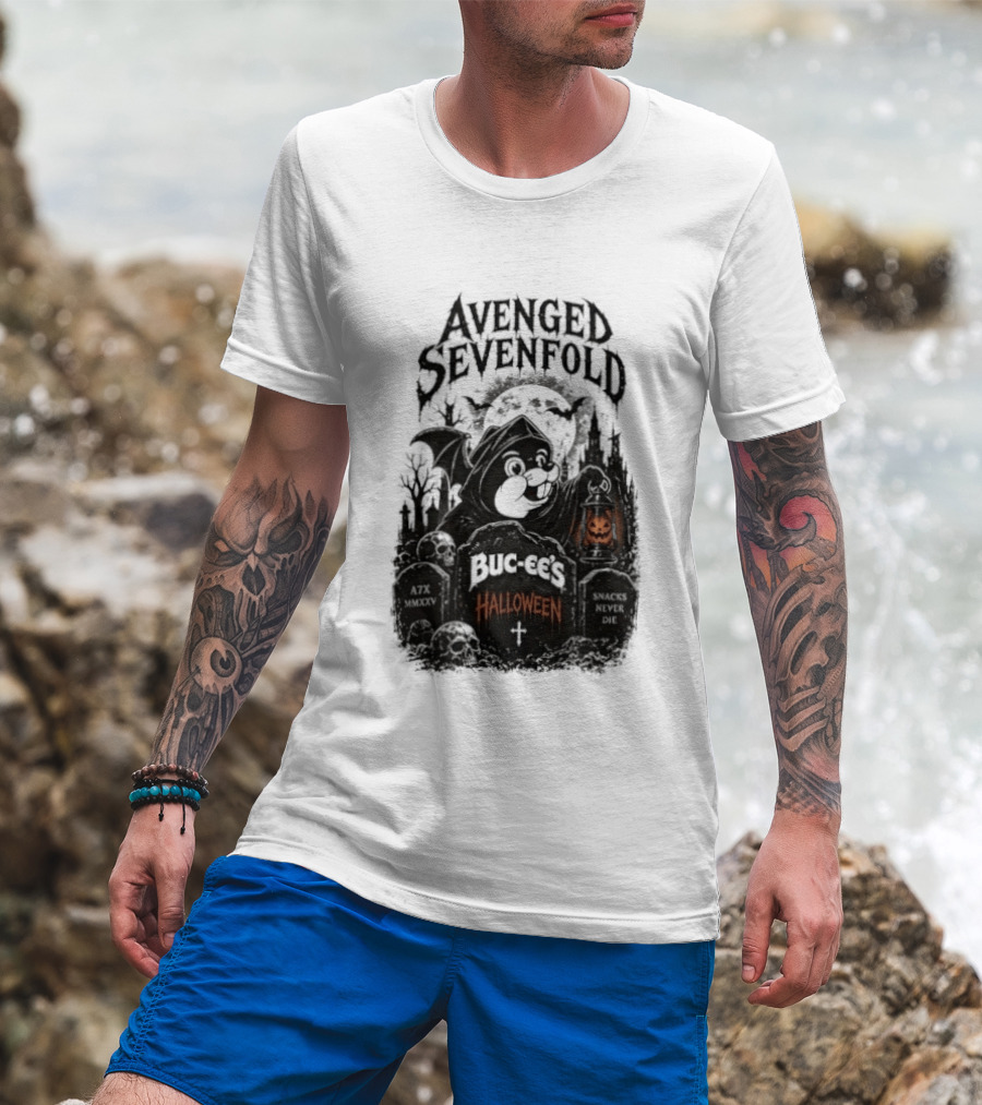 Avenged Sevenfold Buc Ee's Halloween Pumpkin Collaboration T-Shirt