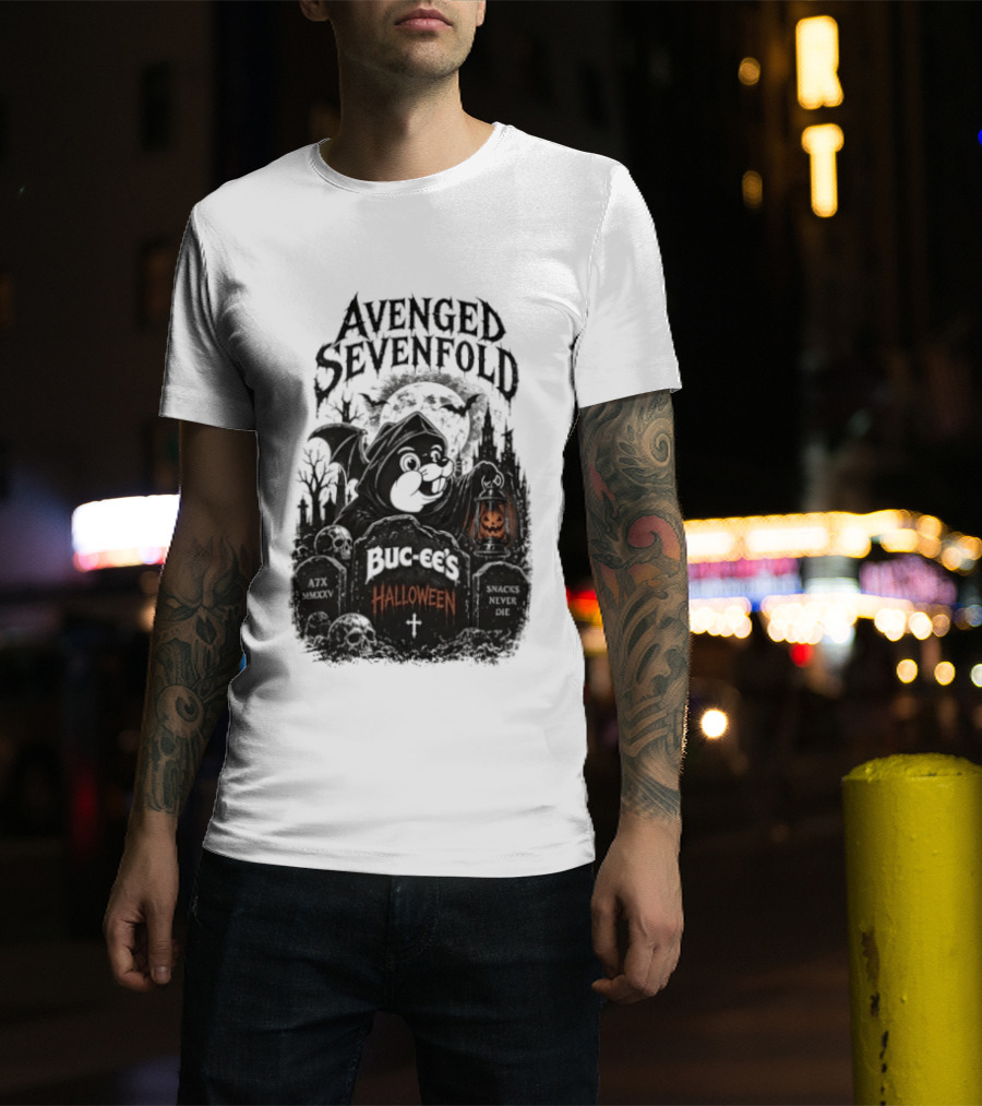 Avenged Sevenfold Buc Ee's Halloween Pumpkin Collaboration T-Shirt