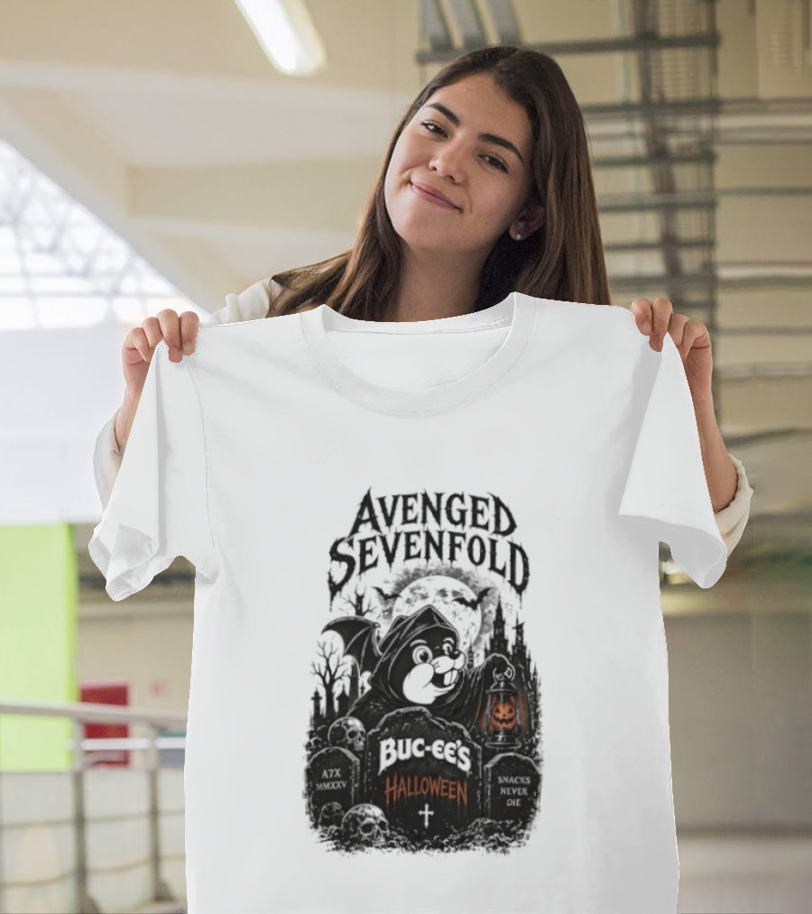 Avenged Sevenfold Buc Ee's Halloween Pumpkin Collaboration T-Shirt
