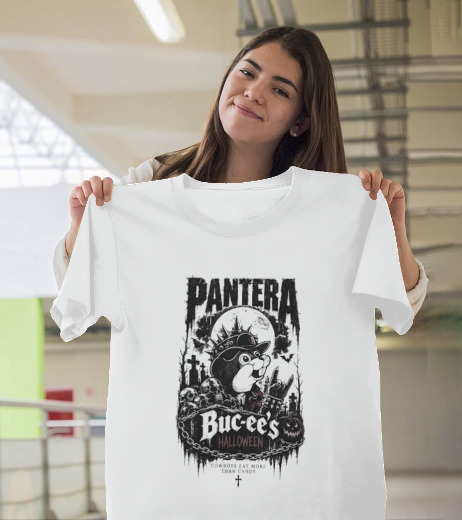 Pantera Buc Ee's Halloween Cowboys Eat More Than Candy T-Shirt