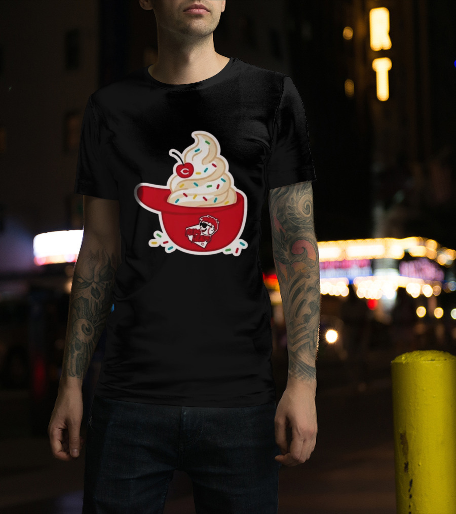 2026 Reds Heads Extra Innings Ice Cream Baseball Cap T-Shirt