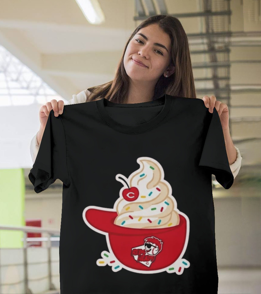 2026 Reds Heads Extra Innings Ice Cream Baseball Cap T-Shirt
