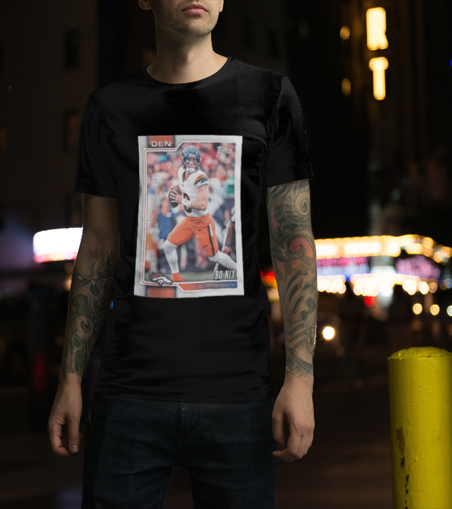 2026 Topps Football Bo Nix Denver Broncos Quarterback T-Shirt
