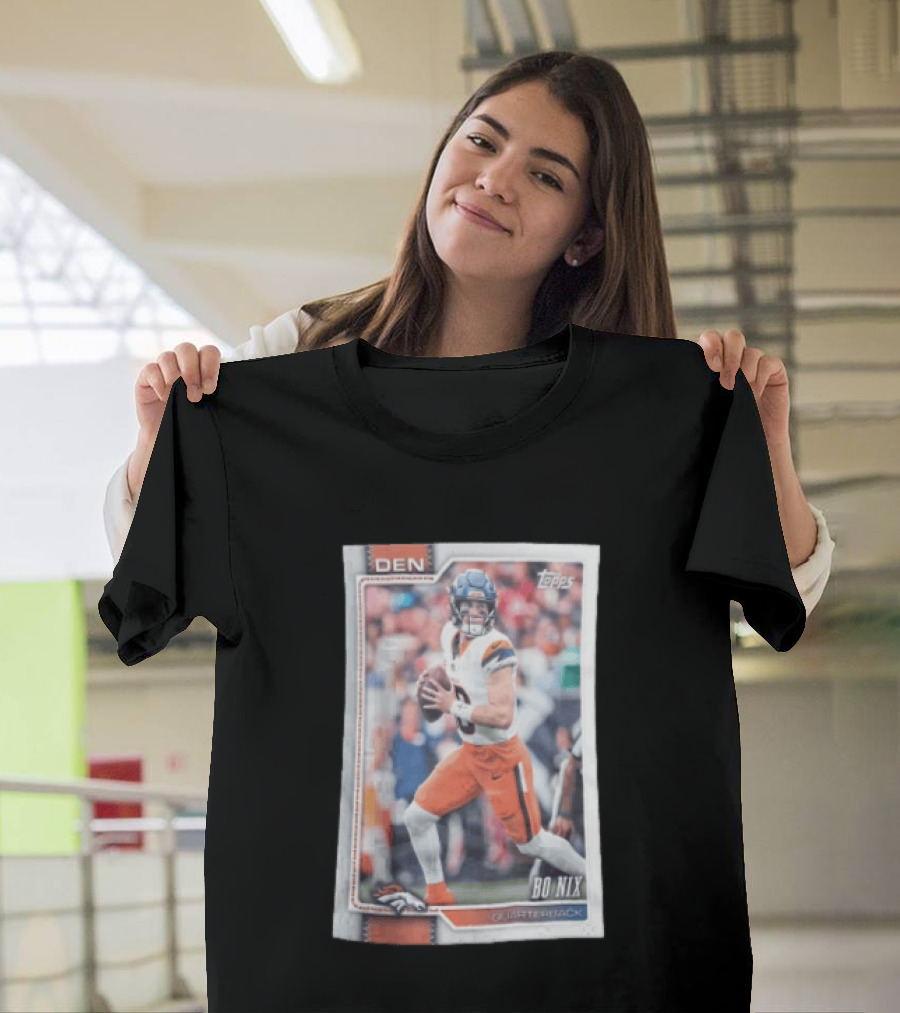 2026 Topps Football Bo Nix Denver Broncos Quarterback T-Shirt