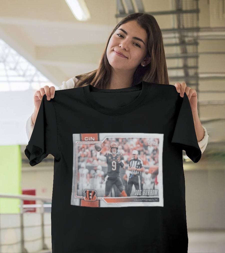 2026 Topps Cincinnati Bengals Joe Burrow Quarterback T-Shirt