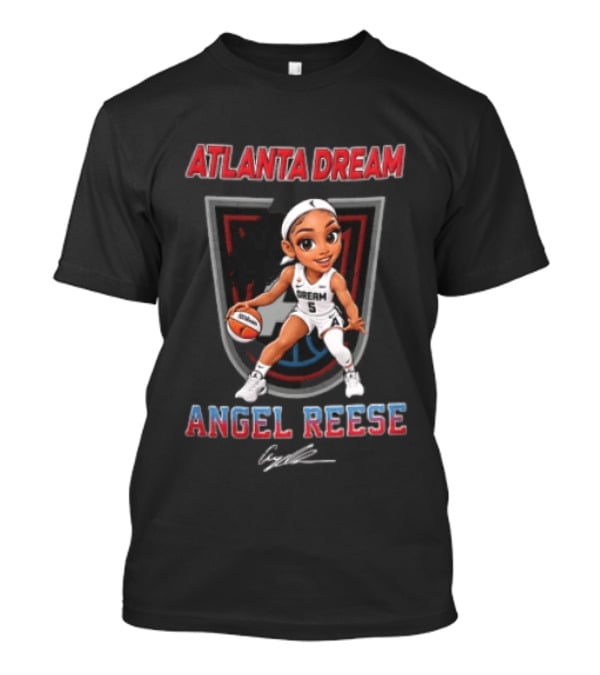 Atlanta Dream Angel Reese Cartoon Caricature Basketball Player T-Shirt