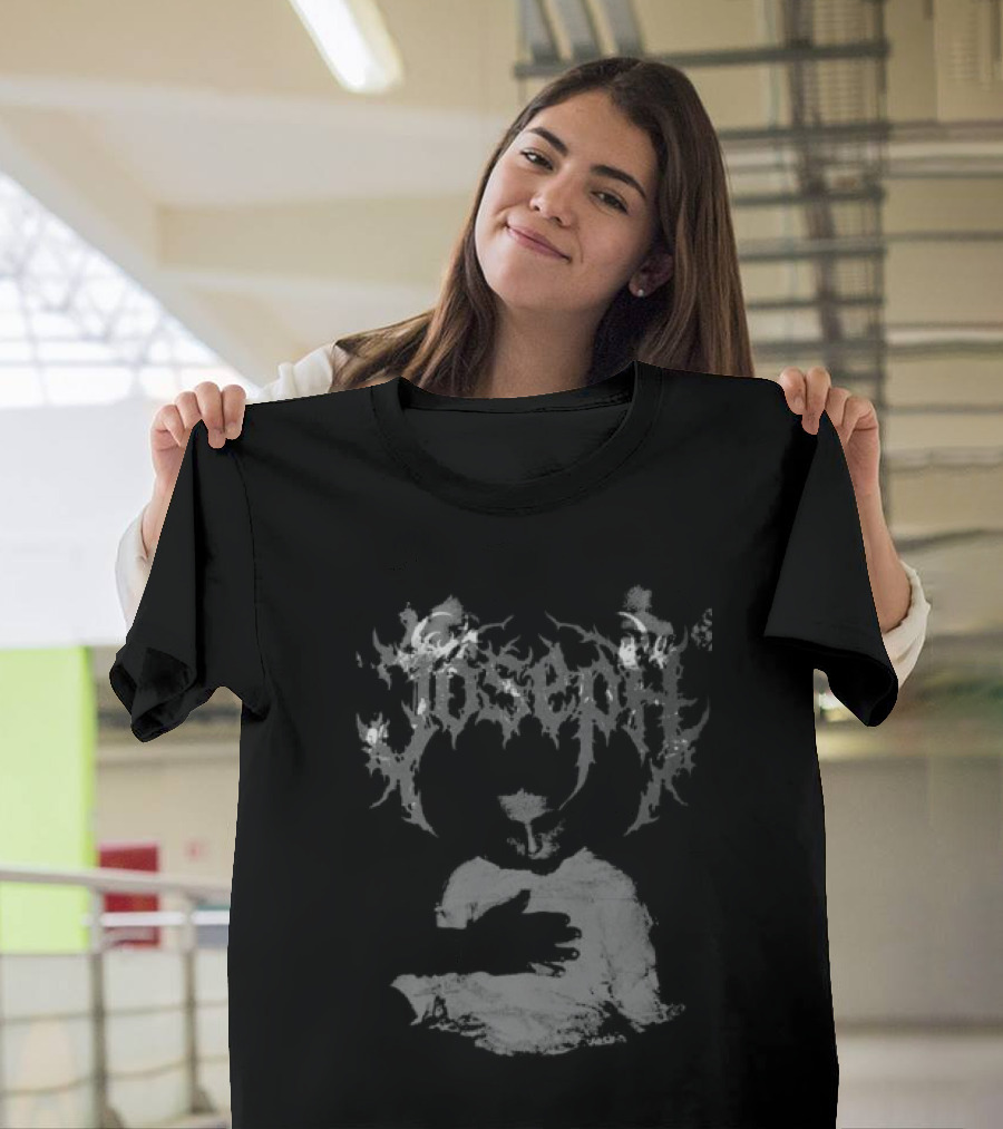 Falling In Reverse Joseph Gothic Script White T-Shirt