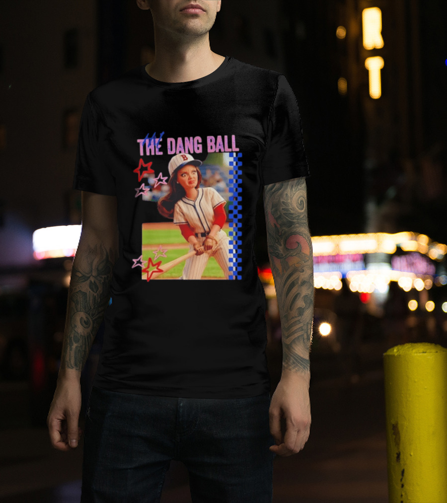 Barbie Ballfield Hit The Dang Ball Baseball Player Doll Vintage Stars T-Shirt
