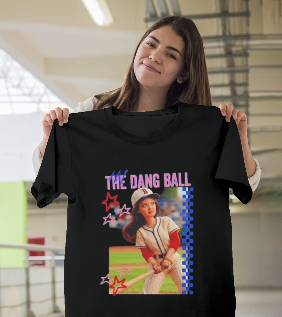 Barbie Ballfield Hit The Dang Ball Baseball Player Doll Vintage Stars T-Shirt