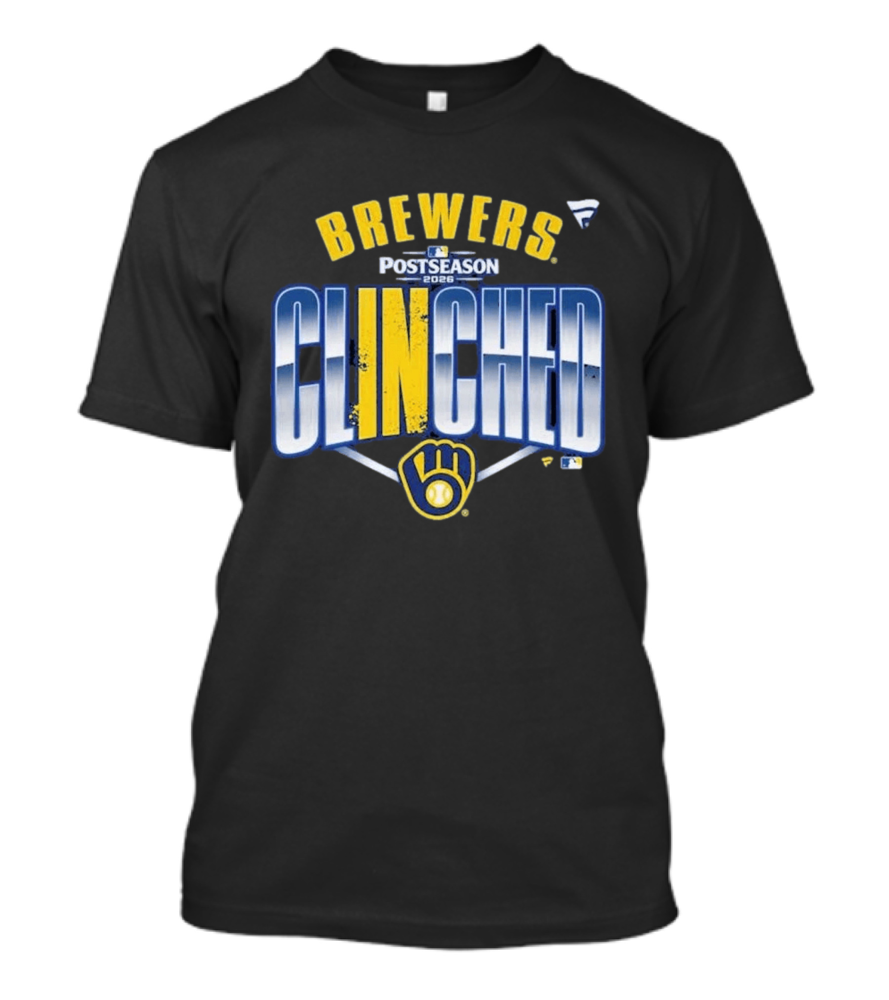Brewers Postseason 2026 Clinched Locker Room T-Shirt