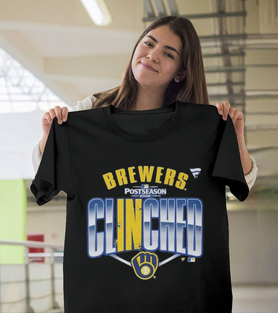 Brewers Postseason 2026 Clinched Locker Room T-Shirt