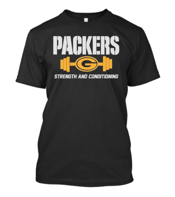 Packers Strength And Conditioning G Logo Barbell Fitness T-Shirt