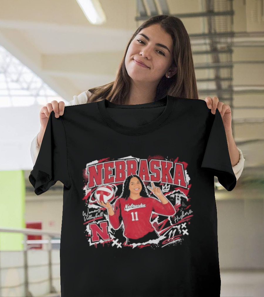 Nebraska Volleyball Teraya Sigler 11 Streetwear T-Shirt